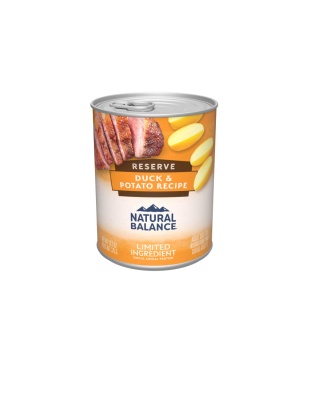 Natural Balance Pet Foods LID Reserve Canned Dog Food Duck & Potato 13.2oz. (Case of 12)