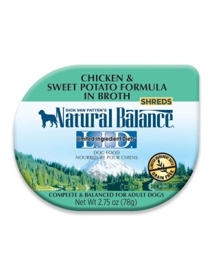 Natural Balance Pet Foods L.I.D. Wet Dog Food Chicken & Sweet Potato in Broth 2.75oz. (Case of 24)