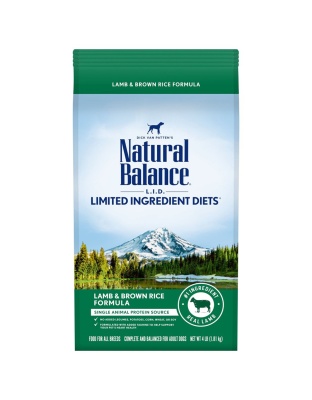 Natural Balance Pet Foods L.I.D. Adult Dry Dog Food Lamb & Brown Rice 1ea/4 lb