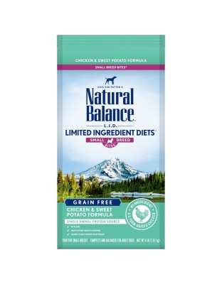 Natural Balance Pet Foods L.I.D. Small Breed Bites Dry Dog Food Chicken & Sweet Potato 1ea/4 lb