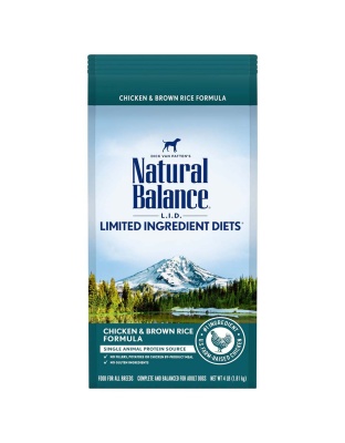 Natural Balance Pet Foods L.I.D. Adult Dry Dog Food Chicken & Brown Rice 1ea/4 lb