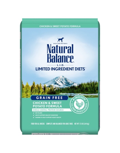 Natural Balance Pet Foods L.I.D. Adult Dry Dog Food Chicken & Sweet Potato 1ea/12 lb