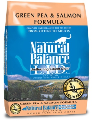 Natural Balance Pet Foods L.I.D. Dry Cat Food Green Pea & Salmon 1ea/10 lb