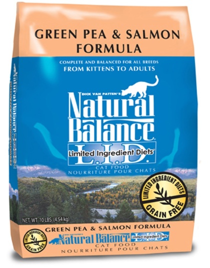Natural Balance Pet Foods L.I.D. Dry Cat Food Green Pea & Salmon 1ea/10 lb
