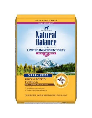 Natural Balance Pet Foods L.I.D. Small Breed Bites Dry Dog Food Duck & Potato 1ea/12 lb