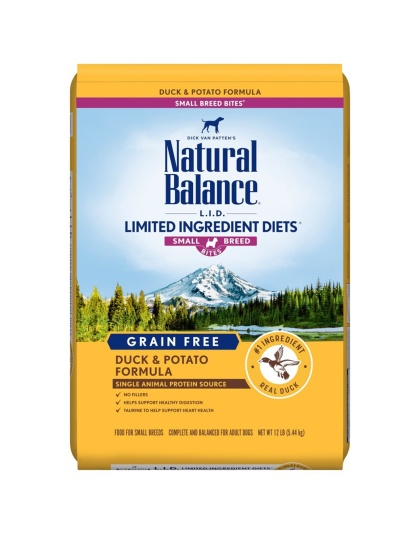 Natural Balance Pet Foods L.I.D. Small Breed Bites Dry Dog Food Duck & Potato 1ea/12 lb