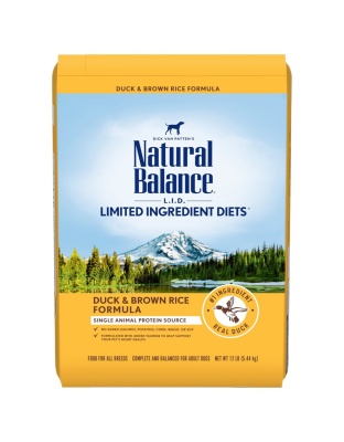 Natural Balance Pet Foods L.I.D. Adult Dry Dog Food Duck & Brown Rice 1ea/12 lb