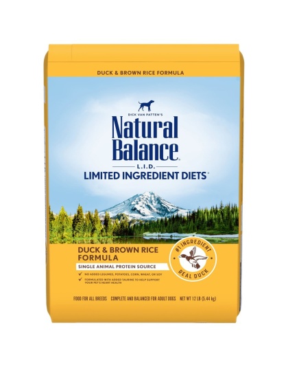 Natural Balance Pet Foods L.I.D. Adult Dry Dog Food Duck & Brown Rice 1ea/12 lb