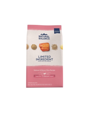 Natural Balance Pet Foods L.I.D. Adult Dry Dog Food Salmon & Brown Rice 1ea/4 lb