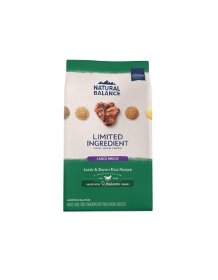 Natural Balance Pet Foods L.I.D. Large Breed Bites Dry Dog Food Lamb & Brown Rice 1ea/12 lb