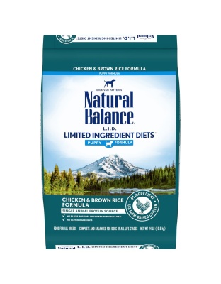 Natural Balance Pet Foods L.I.D. Puppy Dry Dog Food Chicken & Brown Rice 1ea/24 lb
