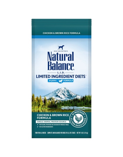 Natural Balance Pet Foods L.I.D. Puppy Dry Dog Food Chicken & Brown Rice 1ea/4 lb