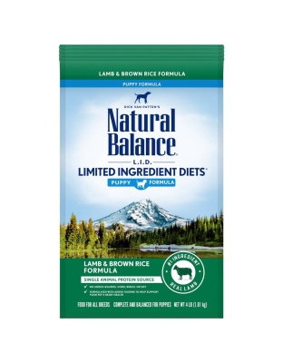 Natural Balance Pet Foods L.I.D. Puppy Dry Dog Food Lamb & Brown Rice 1ea/4 lb