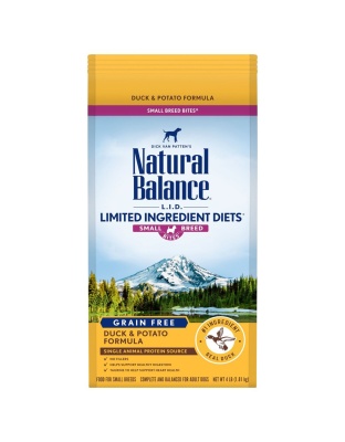 Natural Balance Pet Foods L.I.D. Small Breed Bites Dry Dog Food Duck & Potato 1ea/4 lb
