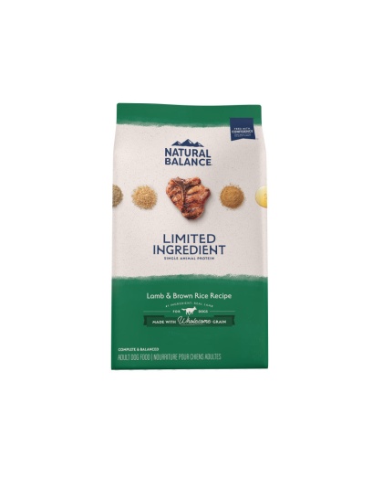 Natural Balance Pet Foods L.I.D. Adult Dry Dog Food Lamb & Brown Rice 1ea/12 lb