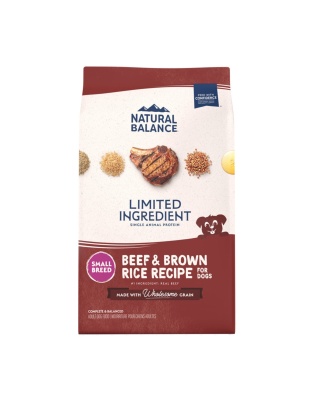 Natural Balance Pet Foods L.I.D. Small Breed Bites Dry Dog Food Beef & Brown Rice 1ea/4 lb