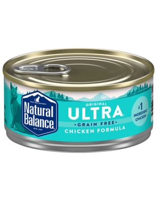 Natural Balance Pet Foods Original Ultra Grain Free Adult Wet Cat Food Chicken 24ea/5.5 oz