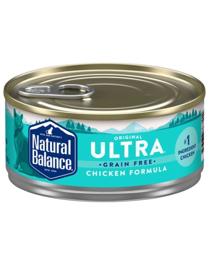 Natural Balance Pet Foods Original Ultra Grain Free Adult Wet Cat Food Chicken 24ea/5.5 oz