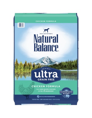 Natural Balance Pet Foods Ultra Grain Free Dry Dog Food Chicken 1ea/24 lb