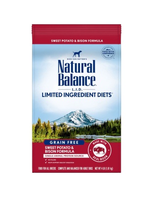 Natural Balance Pet Foods L.I.D. Adult Dry Dog Food Sweet Potato & Bison 1ea/4 lb
