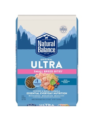 Natural Balance Pet Foods Ultra Small Breed Bites Dry Dog Food Chicken 1ea/11 lb