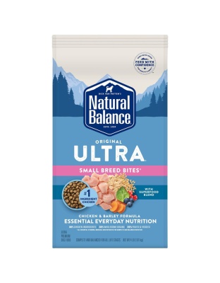 Natural Balance Pet Foods Ultra Small Breed Bites Dry Dog Food Chicken 1ea/4 lb