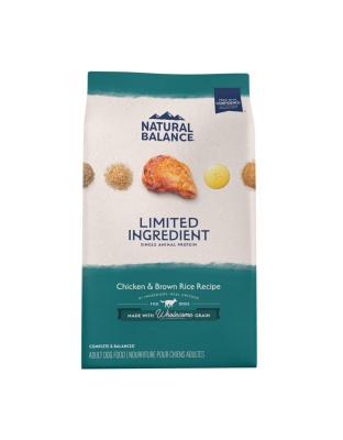 Natural Balance Pet Foods L.I.D Dry Dog Food Chicken & Brown Rice 1ea/24 lb