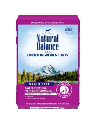 Natural Balance Pet Foods L.I.D. Adult Dry Dog Food Sweet Potato & Venison 1ea/12 lb