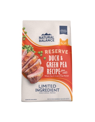 Natural Balance Pet Foods L.I.D. Reserve Dry Cat Food Green Pea & Duck 1ea/4 lb
