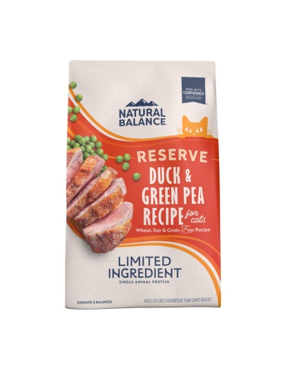 Natural Balance Pet Foods L.I.D. Reserve Dry Cat Food Green Pea & Duck 1ea/4 lb