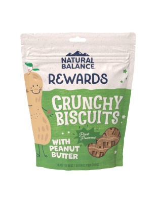 Natural Balance Pet Foods Rewards Crunchy Biscuits Dog Treats Peanut Butter 1ea/14 oz