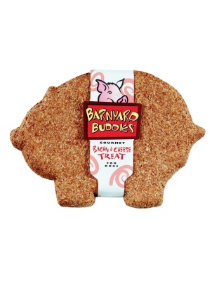 Natures Animals Barnyard Buddies Pig Shaped Dog Biscuit Display Bacon & Cheese 1ea/6 in, 18 ct