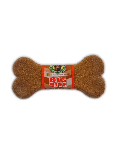 Natures Animals Big Bite All Natural Dog Biscuit Display Peanut Butter 1ea/8 in, 24 ct