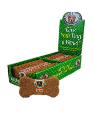 Natures Animals Original Dog Treat Display Peanut Butter 1ea/4 in, 24 ct