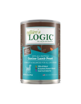 Natures Logic Dog Lamb 13.2oz. (Case of 12)