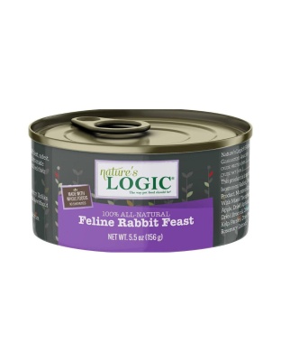 Natures Logic Cat Grain Free Rabbit 5.5oz. (Case of 24)