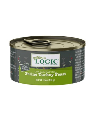 Natures Logic Cat Grain Free Turkey 5.5oz. (Case of 24)