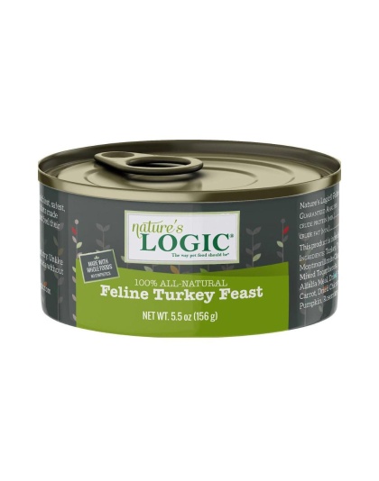 Natures Logic Cat Grain Free Turkey 5.5oz. (Case of 24)