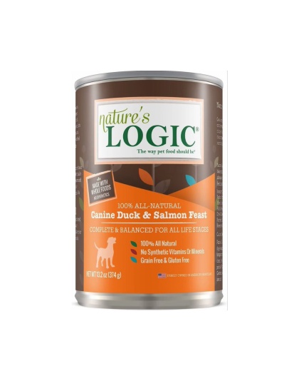 Natures Logic Dog Duck Salmon 13.2oz. (Case of 12)