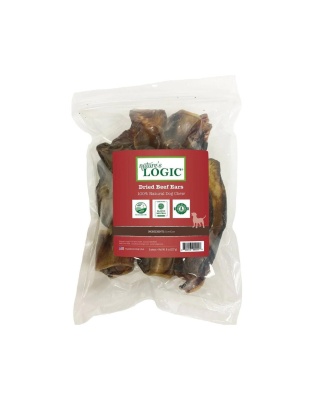 Natures Logic Dog Grain Free Dried Beef ear 8oz.