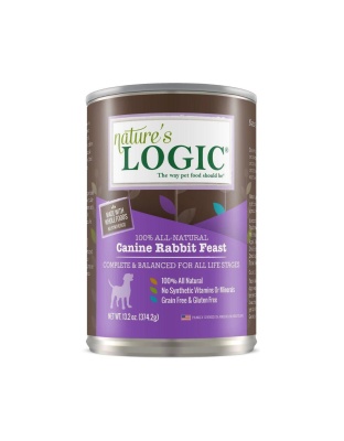 Natures Logic Dog Rabbit 13.2oz. (Case of 12)