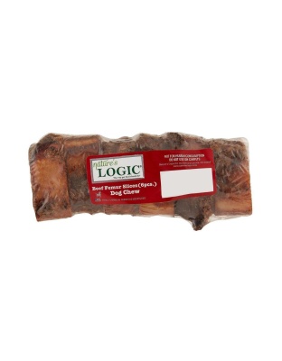 Natures Logic Dog Sliced Beef Femur 1In 6 Count