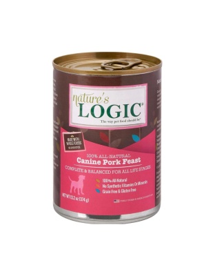 Natures Logic Dog Pork 13.2oz. (Case of 12)