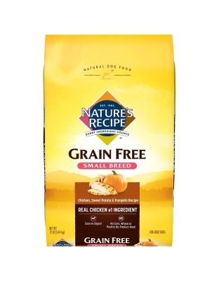 Nature's Recipe Easy to Digest Grain Free Small Breed Dry Dog Food Chicken, Sweet Potato & Pumpkin 1ea/4 lb