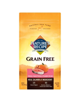 Nature's Recipe Grain Free Dry Dog Food Salmon, Sweet Potato & Pumpkin 1ea/4 lb