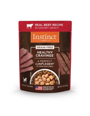 Natures Variety Dog Pouch Natures Variety Instinct Healthy Cravings Beef 3oz.(Case of 24)