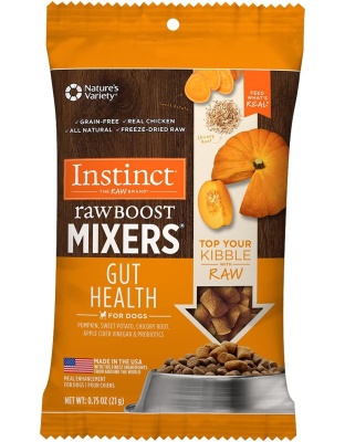 Natures Variety Raw Boost Mix Dog Gut Health Trial 0.75oz./4Bx Instinct Freeze Dried (Case Of 8)
