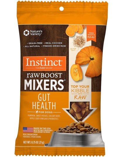 Natures Variety Raw Boost Mix Dog Gut Health Trial 0.75oz./4Bx Instinct Freeze Dried (Case Of 8)