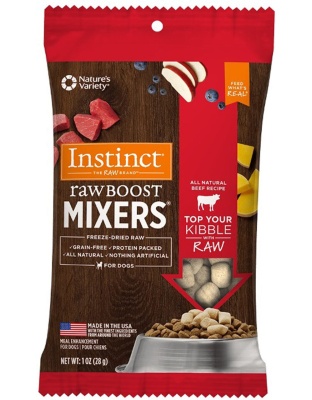 Natures Variety Raw Boost Mixer Dog Beef Trial 1oz./4Bx Instinct Freeze Dried (Case Of 8)