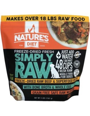 Natures Variety Raw Longevity D Freeze Dried Meals   1.5oz. Beef Adult (Case Of 24)